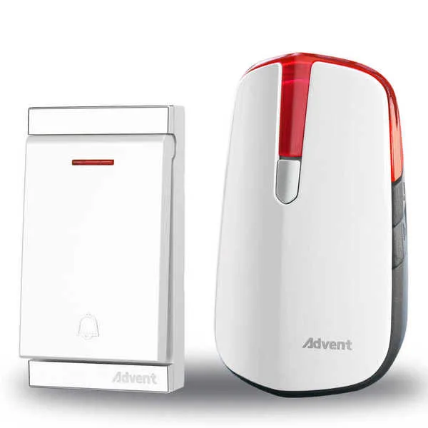Chuông không dây, không dùng pin Advent FA-681P nút bấm trắng