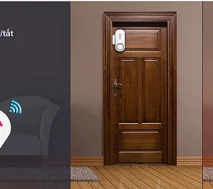 Báo động cảm biến má từ có remote KERUI D2