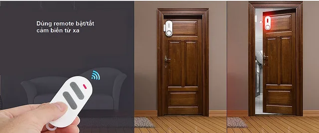 Báo động cảm biến má từ có remote KERUI D2
