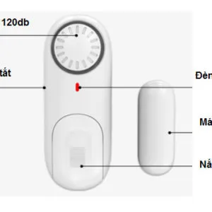 Báo động cảm biến má từ độc lập Kerui D1