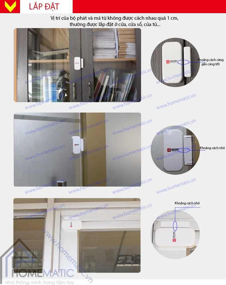 Cảm biến má từ phát sóng không dây KERUI D025