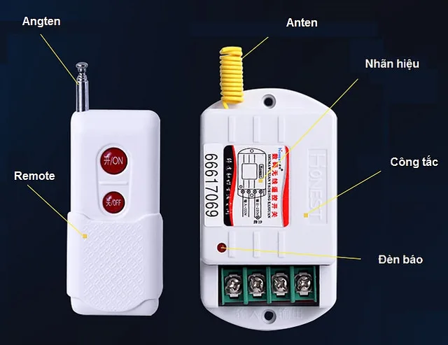 Công tắc điều khiển từ xa công suất lớn Honest HT-6220