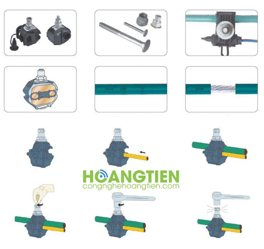 Cút nối dây điện kẹp chữ T cỡ cớn JC