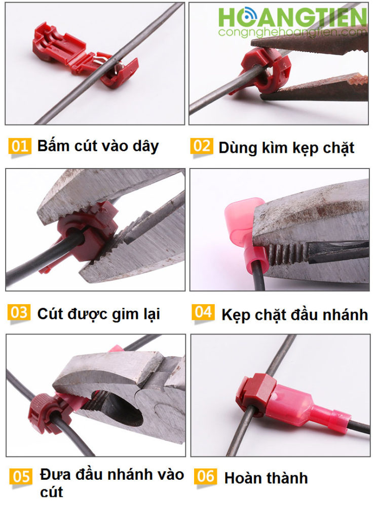 Cút nối dây điện chữ T HS