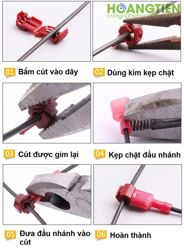 Cút nối dây điện chữ T HS