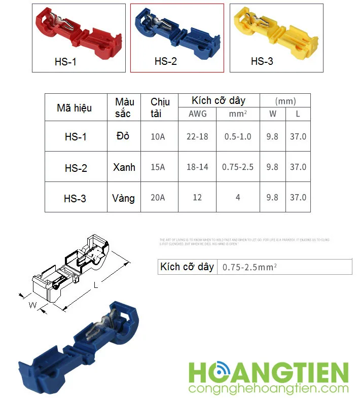 Cút nối dây điện chữ T HS