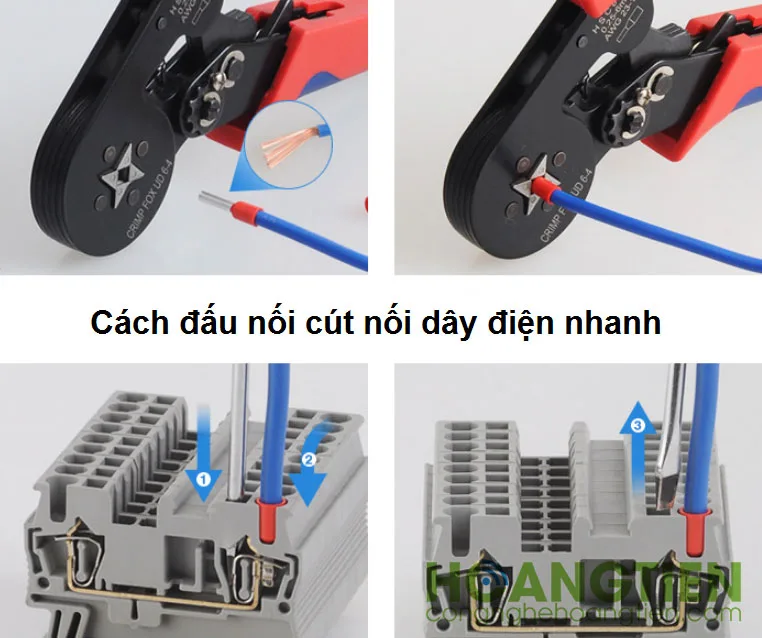 Cút nối dây điện nhanh Teminal lắp tủ điện 2 đầu KV773-ST