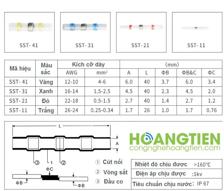 Cút nối dây điện SST
