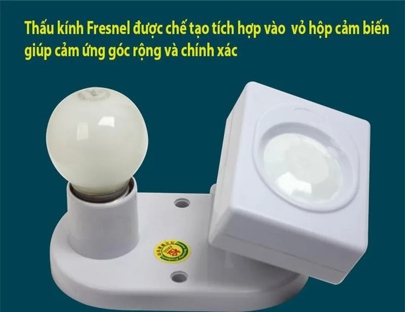 Đui đèn cảm ứng chuyển động thân nhiệt HD312-F22
