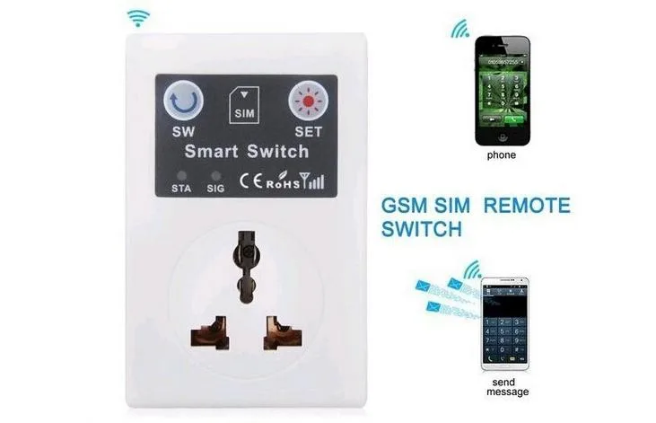 Ổ cắm điều khiển từ xa bằng sim điện thoại SC1-GSM