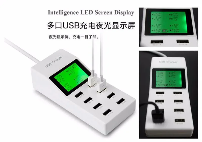 Ổ cắm sạc USB 8 cổng YC-CDA6 - Ảnh 3