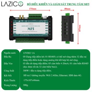 Bộ điều khiển và giám sát trung tâm 4G/ Wifi Lazico MF5