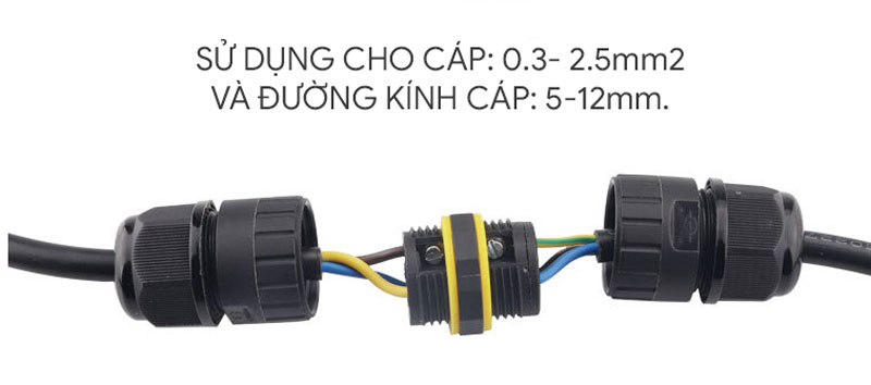 Đầu nối dây điện chống nước EW-M20