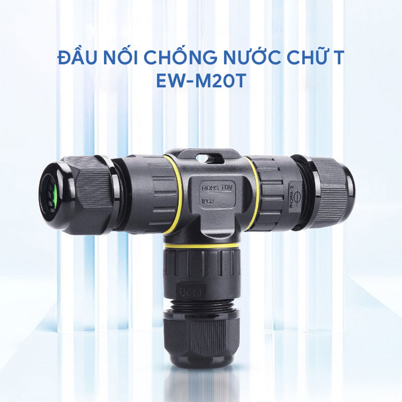 Đầu nối dây điện chống nước chữ T EW-M20T