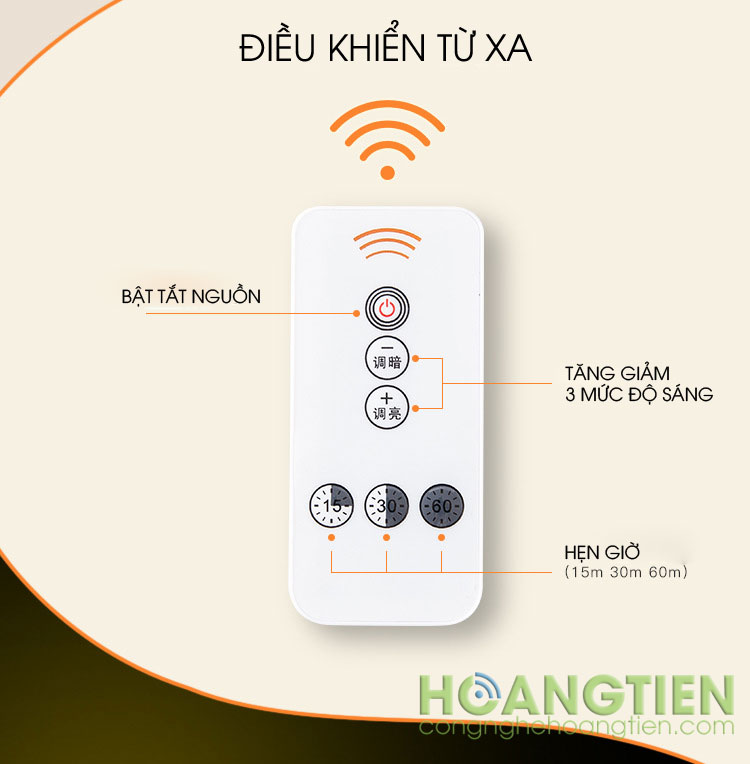 Đèn ngủ điều khiển từ xa HT-182B