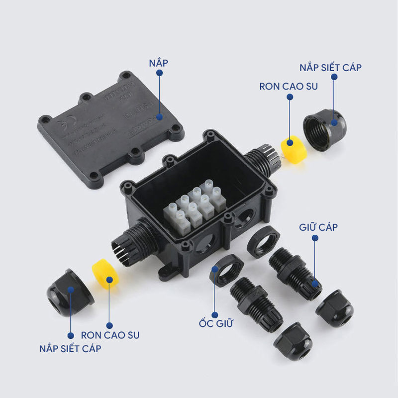 Hộp nối dây điện chống nước IP68 FSH713-4