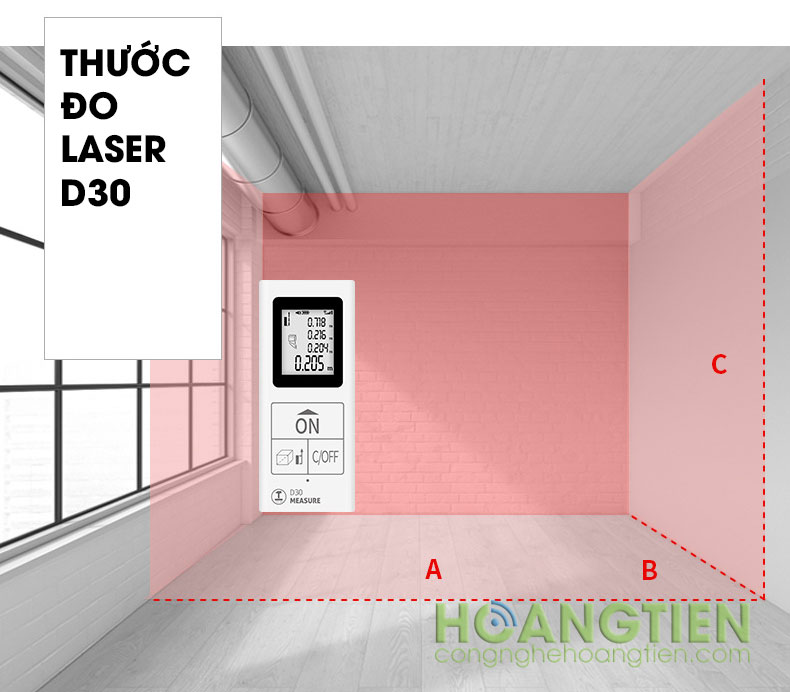 Máy đo khoảng cách laser 25m D30-25